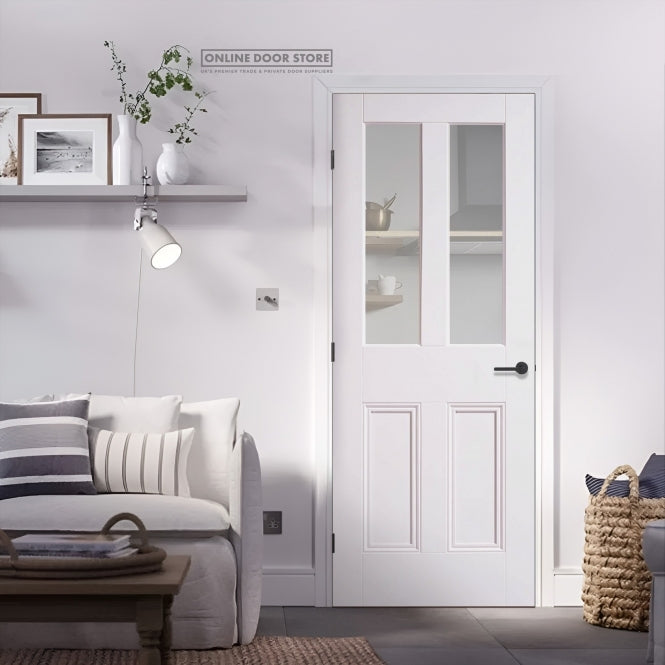 LPD White Malton Unglazed Internal  Door 2L