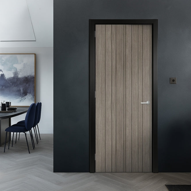 LPD Laminate Light Grey Montreal Solid Internal Door