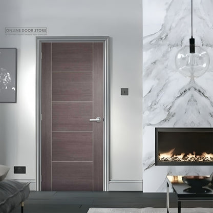 LPD Medium Grey Laminated Vancouver Internal Door