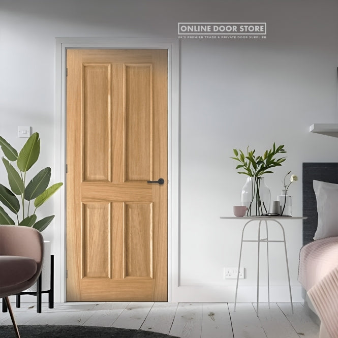 LPD Oak Regency 4 Panel RM2S Internal Door