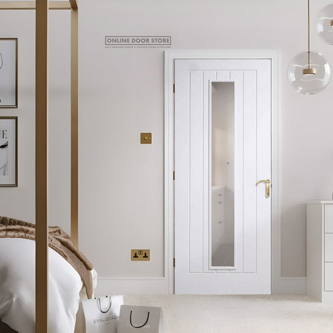 LPD White Mexicano Internal Glazed Door 1L