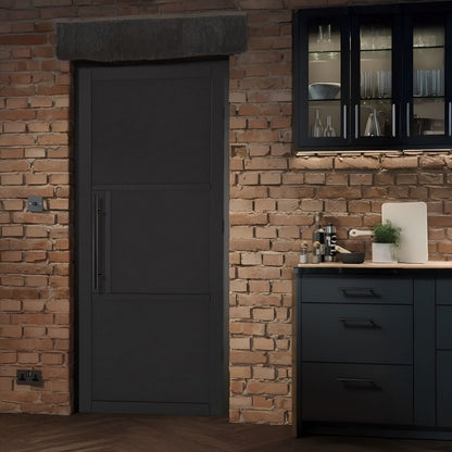 LPD Black Tribeca 3 Panel Solid Internal Door