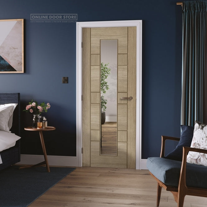 LPD Light Grey Edmonton Pre Finished Internal Glazed Door