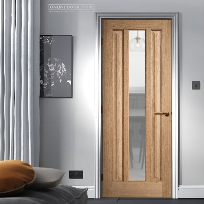 LPD Oak Kilburn 1 Light Internal Glazed Door