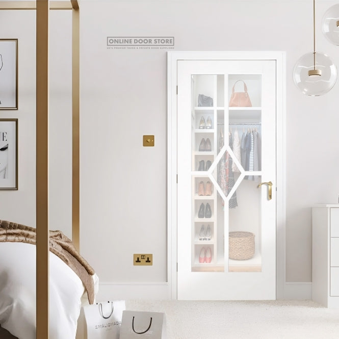 LPD White Reims Internal Glazed Door