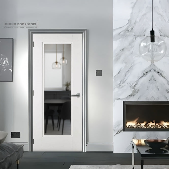 LPD White Eindhoven 1L Internal Glazed Door