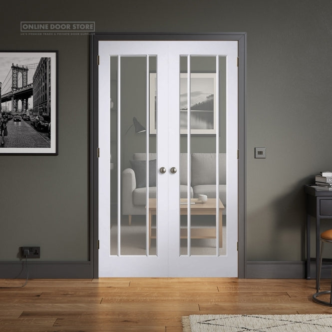 LPD White Lincoln Internal Glazed Door 3L Pair