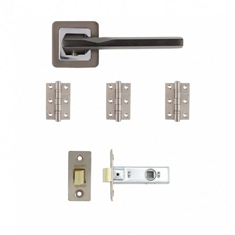 Deanta Hadrian Latch Kit Matt Satin Black Finish