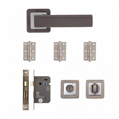 Deanta Invictus Bathroom Kit Matt Satin Black Finish