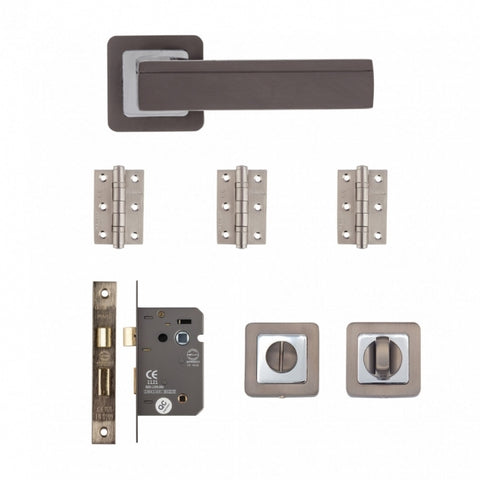 Deanta Invictus Bathroom Kit Matt Satin Black Finish