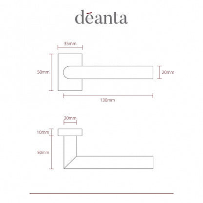 Deanta Ares Matt Black Finish Handle