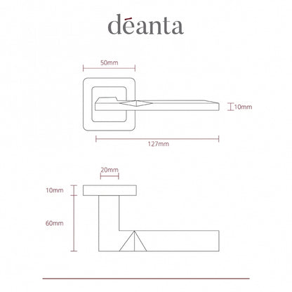 Deanta Hadrian Matt Satin Black Handle