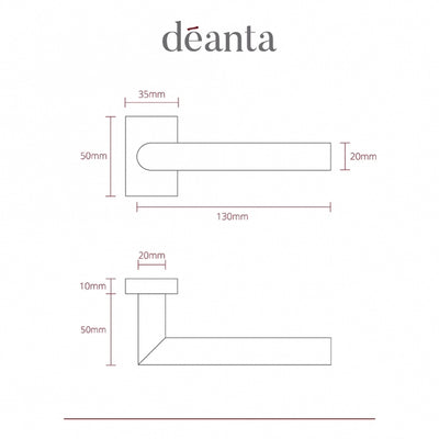 Deanta Argo Matt Black Finish Handle