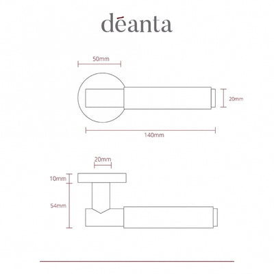 Deanta Sparta Handle Matt Black Finish