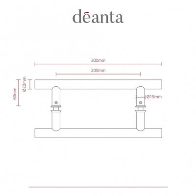 Deanta Guardsman Handle Satin Stainless Steel Finish Single