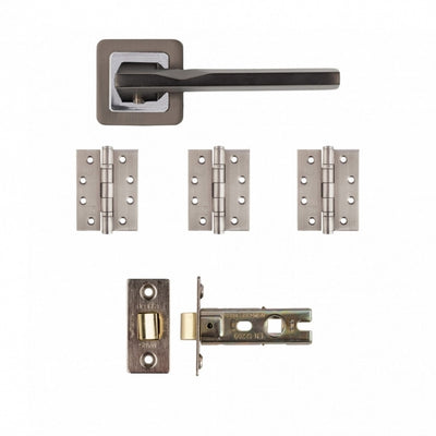 Deanta Hadrian Latch Kit Matt Satin Black Finish - FD30
