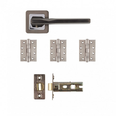 Deanta Hadrian Latch Kit Matt Satin Black Finish - FD30