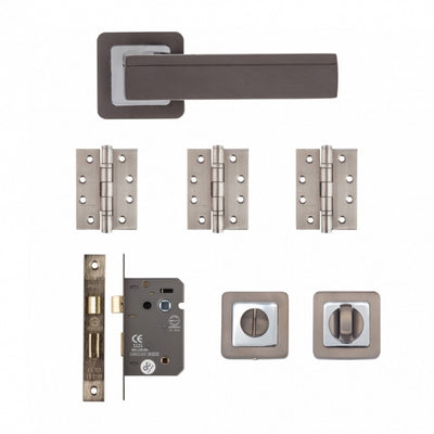 Deanta Invictus Bathroom Kit Matt Satin Black Finish FD30
