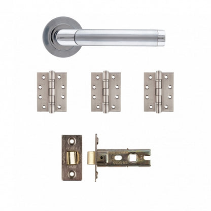 Deanta Augustus Latch Kit Matt Polished Chrome - FD30