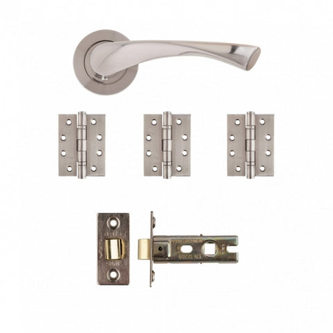 Deanta Fortuna Latch Kit Satin Finish - FD30