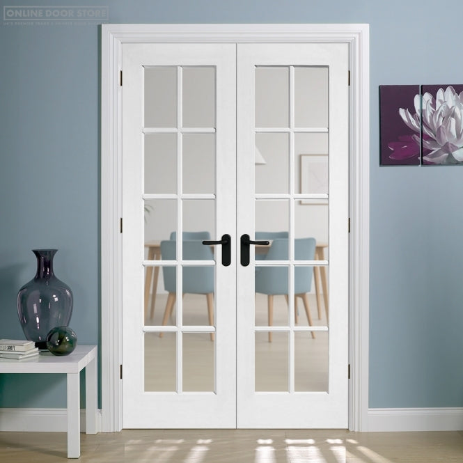 LPD Pairs GTPSA Clear Bevelled Glass Internal Glazed Door