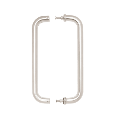 Deanta D-Pull Handle Satin Steel 22mm  - Pair