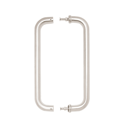 Deanta D-Pull Handle Satin Steel 22mm  - Pair