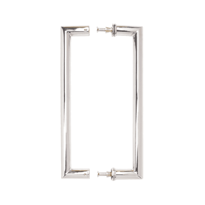 Deanta Mitred Pull Handle Polished Steel 22mm  - Pair
