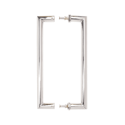 Deanta Mitred Pull Handle Polished Steel 22mm  - Pair