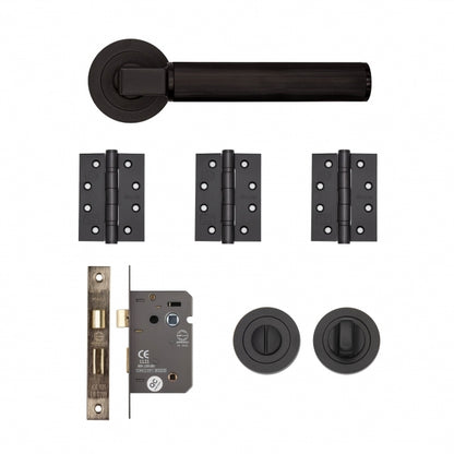 Deanta Delphi Bathroom Kit Matt Black - FD30