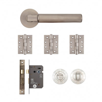Deanta Delphi Bathroom Kit Satin Nickel -FD30