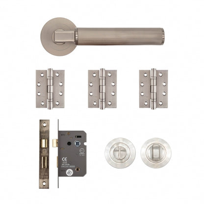 Deanta Delphi Bathroom Kit Satin Nickel