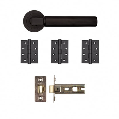 Deanta Delphi Latch Kit Matt Black -FD30
