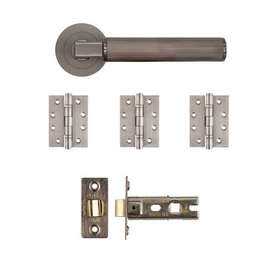 Deanta Delphi Latch Kit Matt Satin Black Nickel -FD30