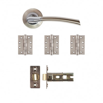 Deanta Hera Latch Kit Satin Nickel Chrome Finish