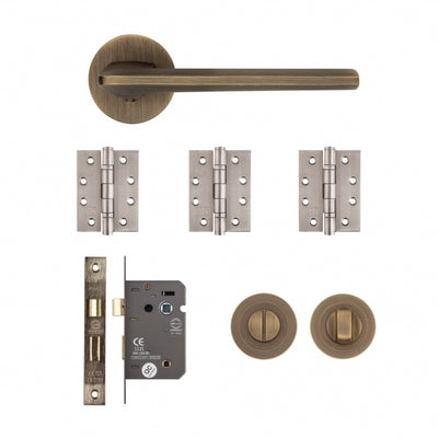 Deanta Ithaca Bathroom Kit Matt Antique Brass - FD30