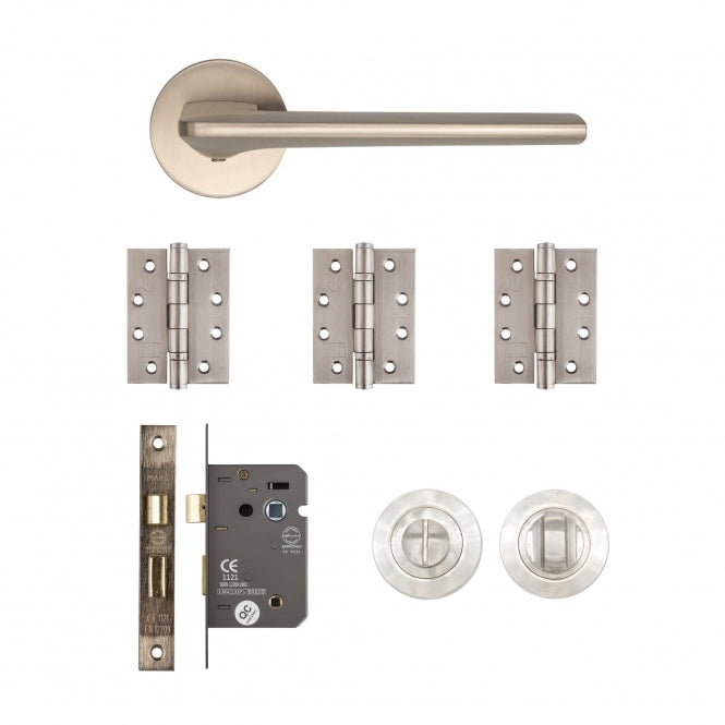 Deanta Ithaca Bathroom Kit Satin Nickel -FD30