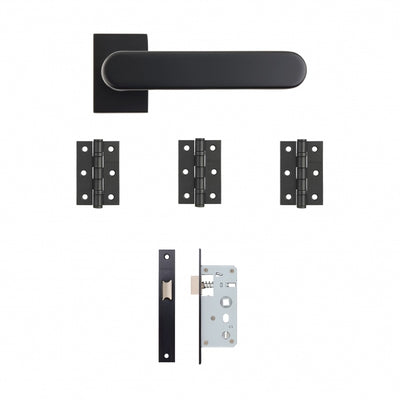 Deanta Juno Urban Latch Kit Matt Black Finish