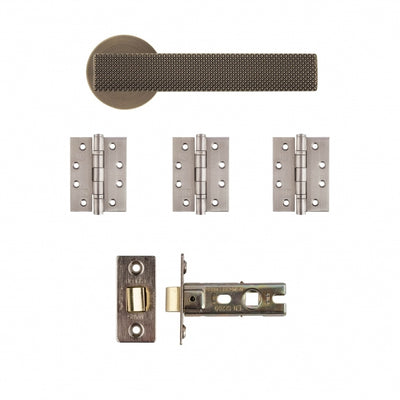 Deanta Olympia Latch Kit Matt Antique Brass - FD30
