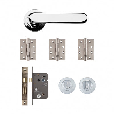 Deanta Parga Bathroom Kit Polished Chrome Finish