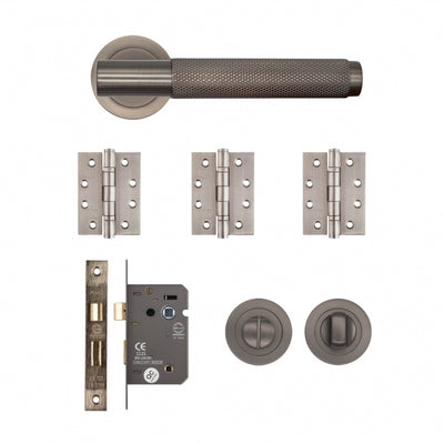 Deanta Sparta Bathroom Kit Matt Satin Black Nickel - FD30