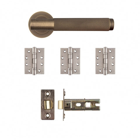 Deanta Sparta Latch Kit Matt Antique Brass