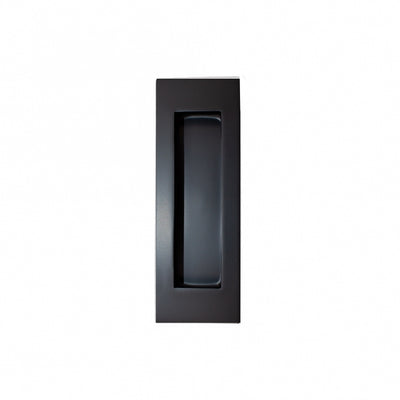 Deanta Slim Pocket Door Finger Pull Handle Pair - Matt Black