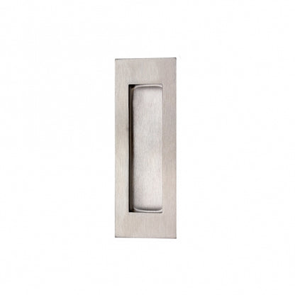 Deanta Slim Pocket Door Finger Pull Handle Pair - Satin Chrome