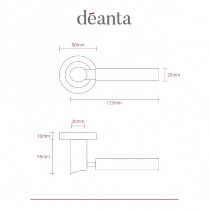 Deanta Arcadia Latch Kit Polished Chrome Finish