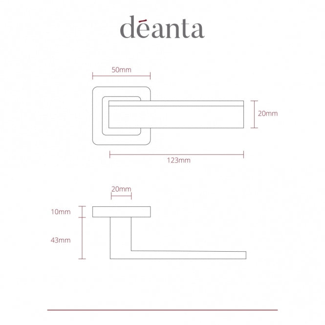 Deanta Invictus Bathroom Kit Matt Satin Black Finish FD30