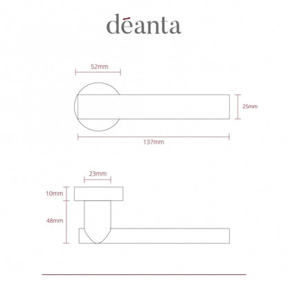 Deanta Olympia Latch Kit Matt Antique Brass - FD30