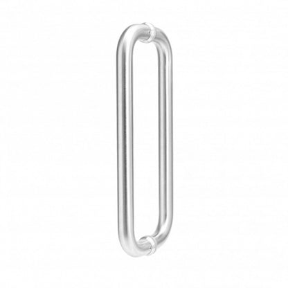 Deanta D-Pull Handle Satin Steel 22mm  - Pair