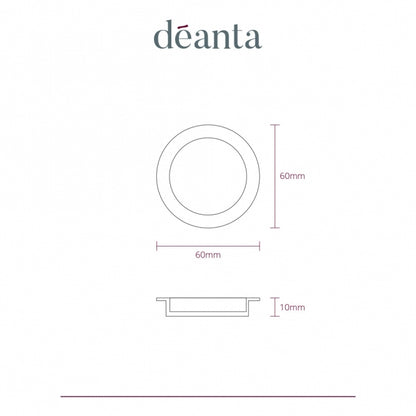 Deanta Pocket Door Round Bathroom Lock