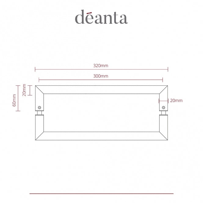 Deanta Urban Pull Handle Matt Black  - Pair